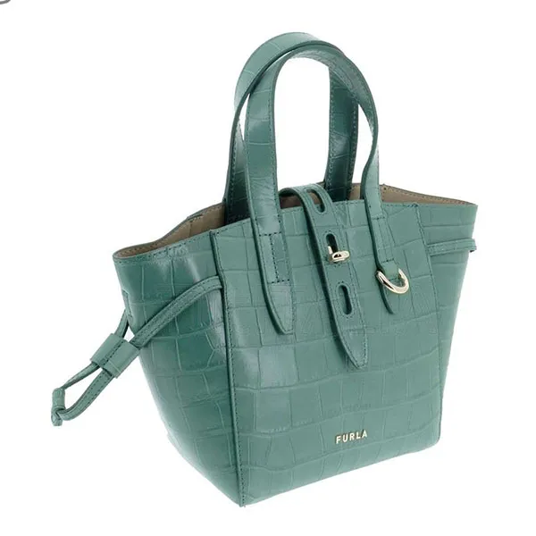 Túi Xách Tay Furla Net Tote Mini Ninfea Màu Xanh - Túi xách - Vua Hàng Hiệu