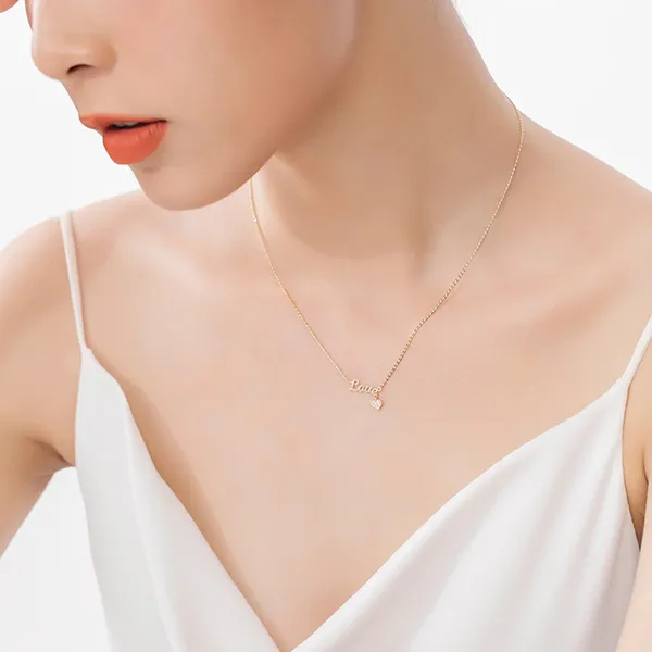 Dây Chuyền Huy Thanh Jewelry DCMAMD 521 - 14K - Đá Cubic Zirconia Màu Vàng Gold - Trang sức - Vua Hàng Hiệu