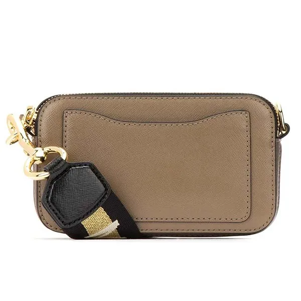 Túi Đeo Chéo Marc Jacobs The Logo Strap Snapshot Camera Bag Màu Nâu - Túi xách - Vua Hàng Hiệu