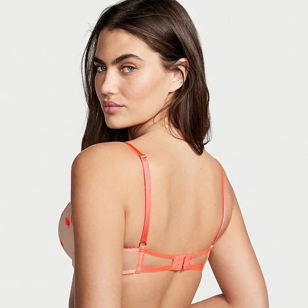 Áo Lót Victoria's Secret Dream Angels Ren Lưới, Nâng Vừa 124999SEP Màu Nude Cam Size 34B