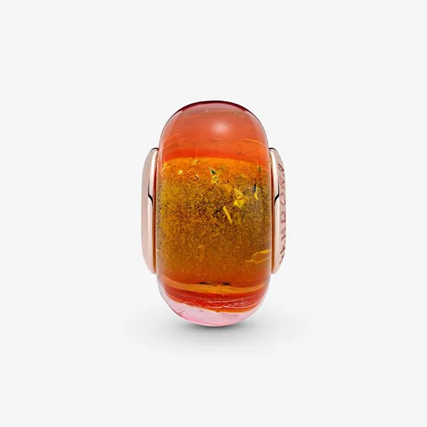 Hạt Vòng Charm Pandora Glittering Sunset Murano Glass 789440C00 Màu Hồng Cam - Trang sức - Vua Hàng Hiệu