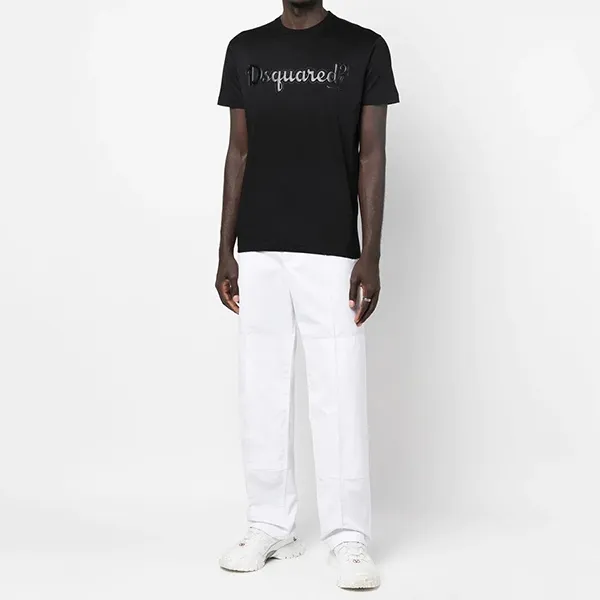 Áo Phông Dsquared2 Gummy D2 Print Cool Tee S71GD1188 S23009 900 Màu Đen