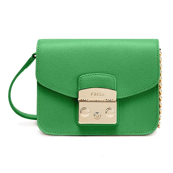 Túi Đeo Chéo Furla Metropolis Mini Crossbody Bag Ares Grass Màu Xanh Green - Túi xách - Vua Hàng Hiệu