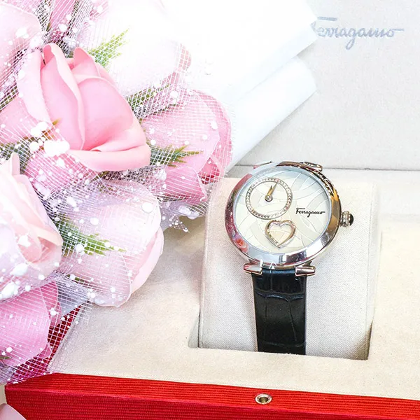 Đồng Hồ Salvatore Ferragamo Cuore Watch FE2890016 39mm Màu Trắng Bạc