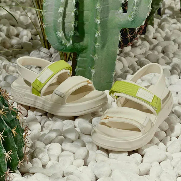 Dép Sandal Fila Pong SD Whire Green 1SM01934E-146 Màu Trắng Xanh Size 36.5 - Dép - Vua Hàng Hiệu