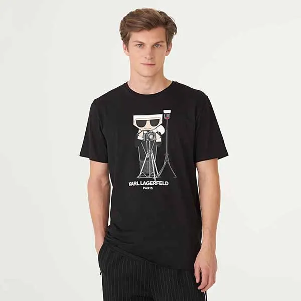 Áo Phông Karl Lagerfeld Photographer Karl Tee LM1G2195 Màu Đen Size S