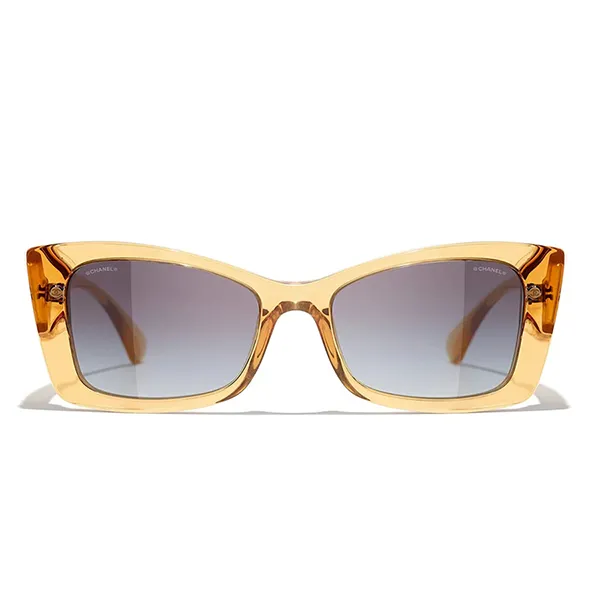 Kính Mát Chanel Rectangle Sunglasses CH5430 1688S6 Màu Xám Vàng - Kính mắt - Vua Hàng Hiệu