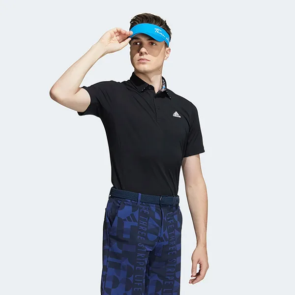 Áo Polo Adidas Golf Aeroready Three Stripe Life Shirt HA0233 Màu Đen