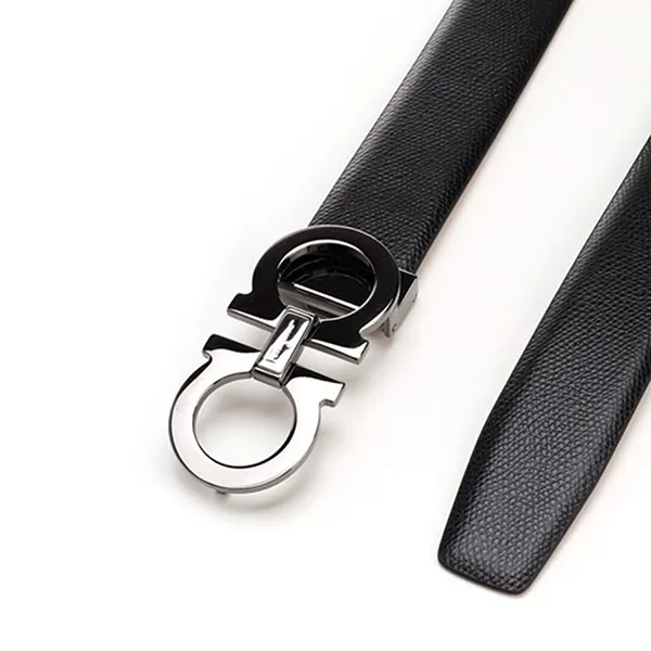 Thắt Lưng Salvatore Ferragamo Shiny Black 