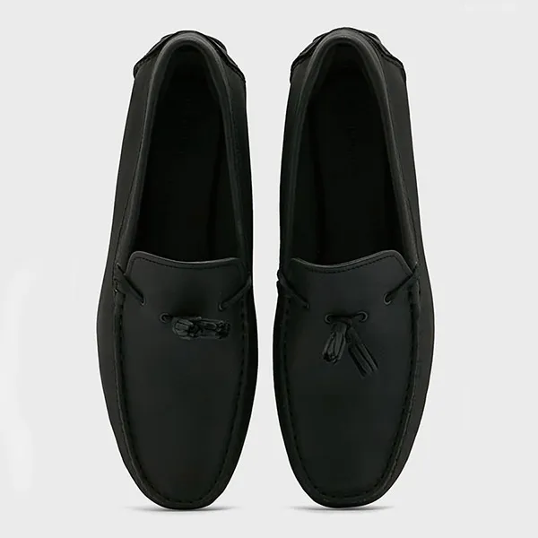 Giày Lười Lacoste Piloter Tassel 0121 Màu Đen Size 41