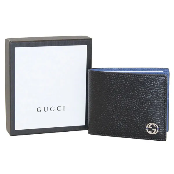 Ví Gucci Black Men's Leather Bi-Fold Wallet 610464 Màu Đen - Túi xách - Vua Hàng Hiệu