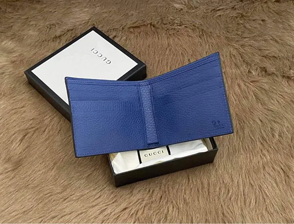 Ví Gucci Black Men's Leather Bi-Fold Wallet 610464 Màu Đen - Túi xách - Vua Hàng Hiệu