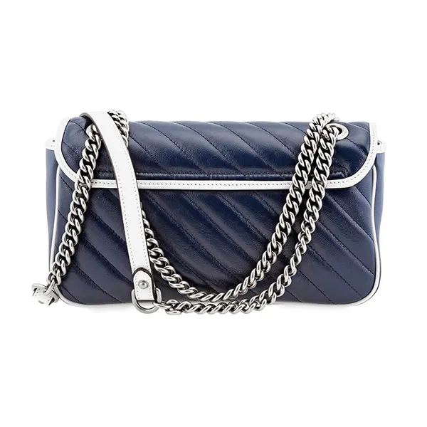 Túi Đeo Chéo Gucci Ladies GG Marmont Small Shoulder Bag In Blue Màu Xanh Blue - Túi xách - Vua Hàng Hiệu
