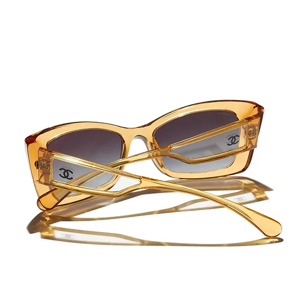 Kính Mát Chanel Rectangle Sunglasses CH5430 1688S6 Màu Xám Vàng - Kính mắt - Vua Hàng Hiệu