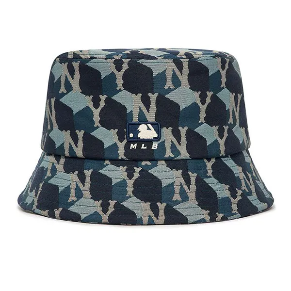 Mũ MLB Cube Monogram Bucket Hat New York Yankees 3AHTM212N-50NYD Màu Xanh Navy