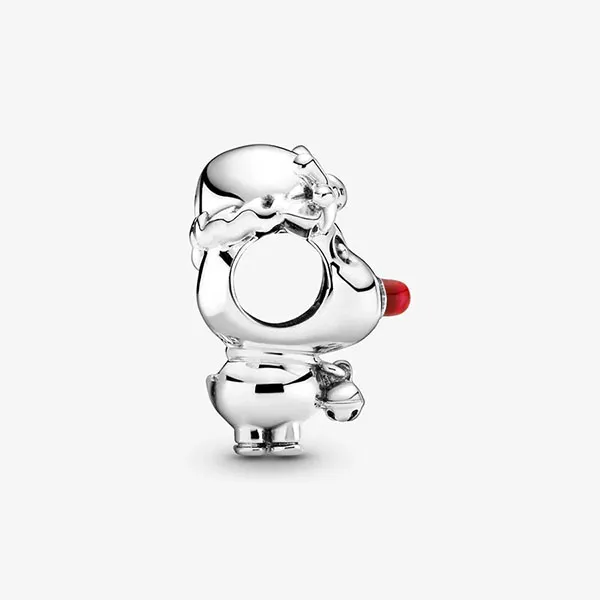 Hạt Vòng Charm Pandora Red Nose Reindeer Charm 799208C01 Màu Bạc - Trang sức - Vua Hàng Hiệu