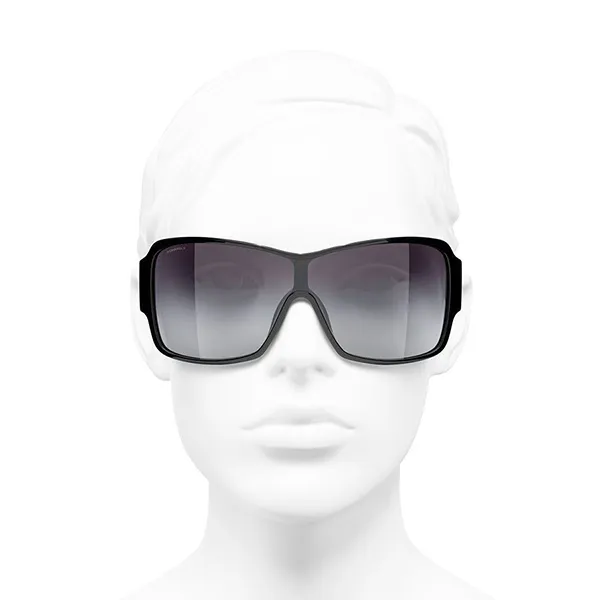 Kính Mát Chanel Shield Sunglasses CH5449 C501S6 Màu Đen Xám - Kính mắt - Vua Hàng Hiệu