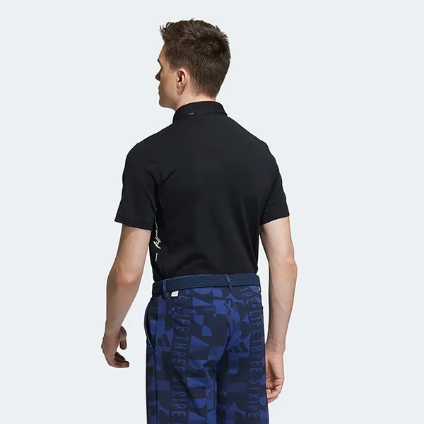 Áo Polo Adidas Golf Aeroready Three Stripe Life Shirt HA0233 Màu Đen