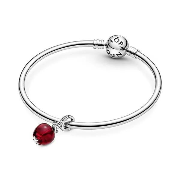 Hạt Vòng Charm Pandora Murano Glass Red Apple Dangle 799534C01 Màu Đỏ Bạc - Trang sức - Vua Hàng Hiệu