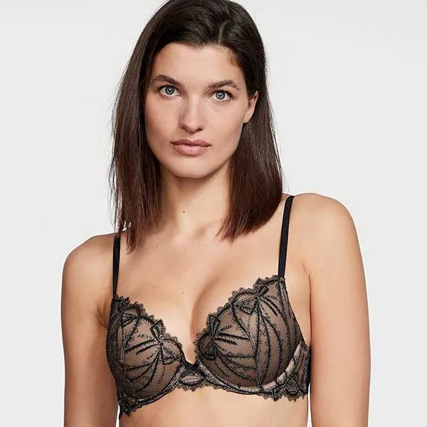 Áo Lót Victoria's Secret Dream Angels 101823QC5 Màu Đen Nude Size 36B