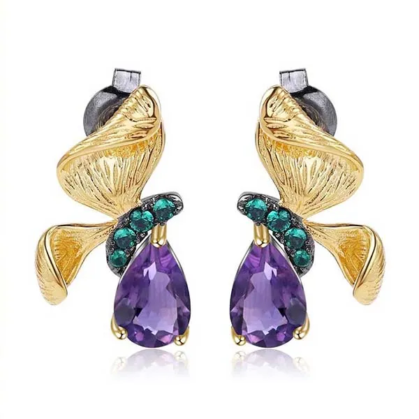 Khuyên Tai Kya Jewel Nụ Hoa Tím Ngọt Ngào, Tinh Khiết KW14 - Trang sức - Vua Hàng Hiệu