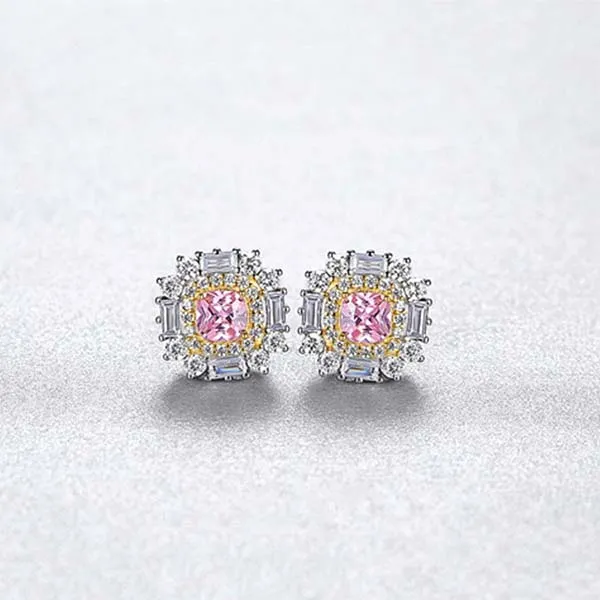 Khuyên Tai Kya Jewel Nữ Màu Hồng Nữ Tính Và Ngọt Ngào SE103