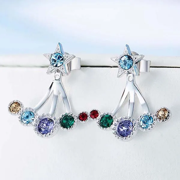 Khuyên Tai Kya Jewel Sắc Màu Swarovski Ấn Tượng E242 - Trang sức - Vua Hàng Hiệu