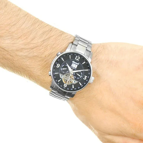 Đồng Hồ Nam Ingersoll The Grafton Automatic Watch I00704 Màu Bạc Đen - Đồng hồ - Vua Hàng Hiệu