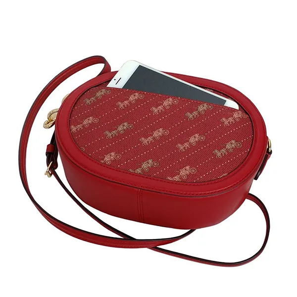 Túi Đeo Chéo Coach Camera Bag With Horse And Carriage C4057 Màu Đỏ