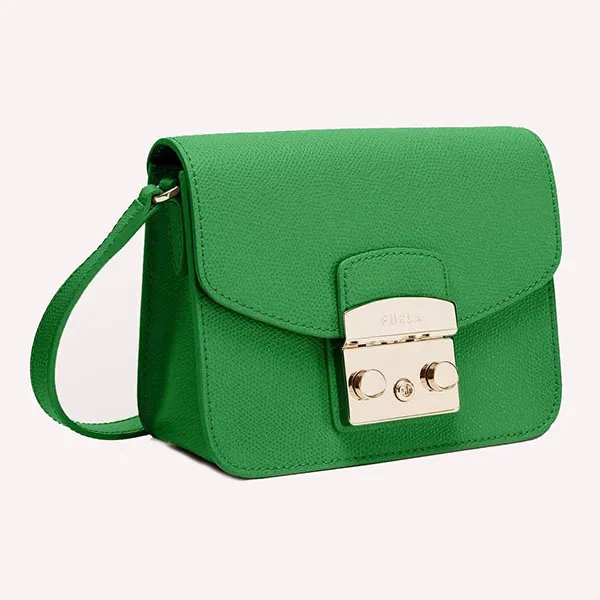 Túi Đeo Chéo Furla Metropolis Mini Crossbody Bag Ares Grass Màu Xanh Green - Túi xách - Vua Hàng Hiệu