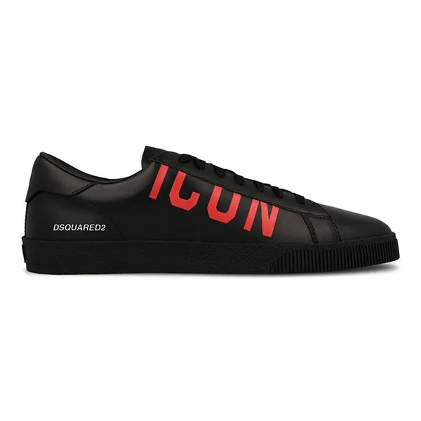Giày Thể Thao Dsquared2 Icon Logo Sneakers Màu Đen