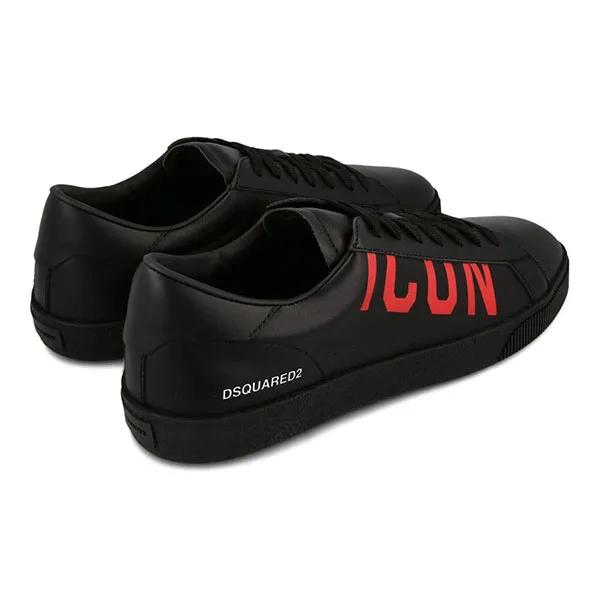 Giày Thể Thao Dsquared2 Icon Logo Sneakers Màu Đen