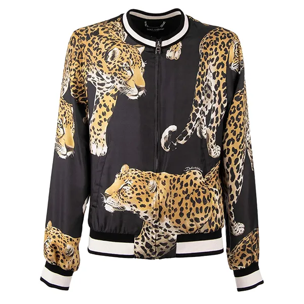 Áo Khoác Nam Dolce & Gabbana D&G Silk-Satin Bomber Jacket Màu Đen Size XS - Thời trang - Vua Hàng Hiệu