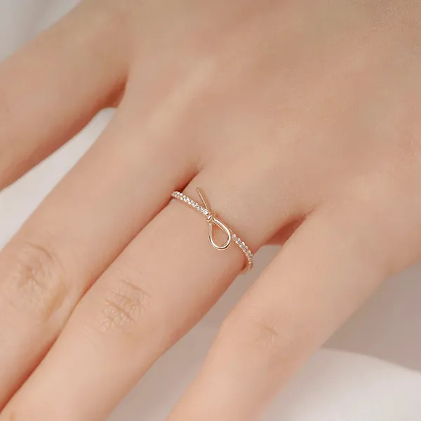 Nhẫn Huy Thanh Jewelry NPTB 325 - 14K - Đá Cubic Zirconia Màu Vàng Hồng - Trang sức - Vua Hàng Hiệu