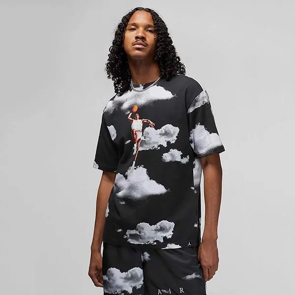 Bộ Thể Thao Nike Jordan Jumpman Essential 85 Crew Màu Đen Xám Size L - Thời trang - Vua Hàng Hiệu