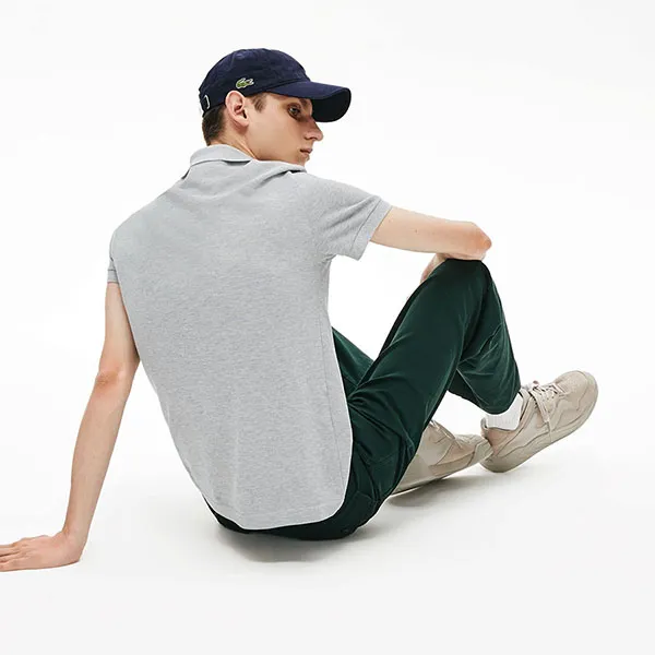 Áo Polo Nam Lacoste Men's Regular Fit Multi Croc Badge Cotton Piqué Shirt PH8571 Màu Xám Size M - Thời trang - Vua Hàng Hiệu