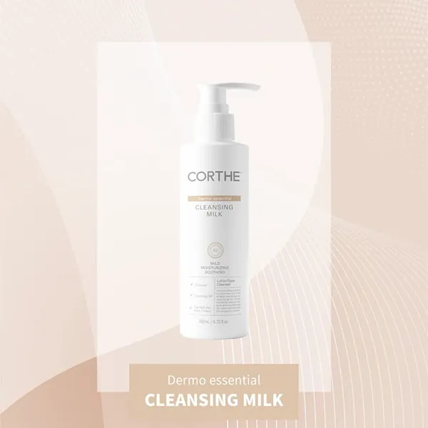 Sữa Rửa Mặt Corthe Dermo Essential Cleansing Milk 200ml - Sữa Rửa Mặt - Vua Hàng Hiệu