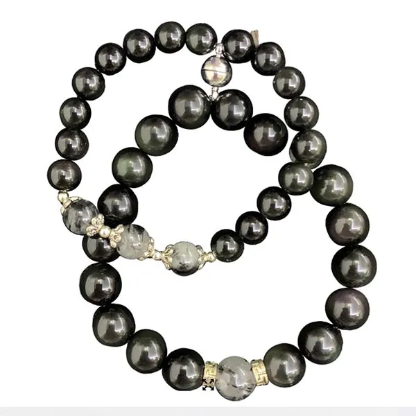 Vòng Tay Đôi Kya Jewel Pha Lê Trắng Đính Nam Châm CB7