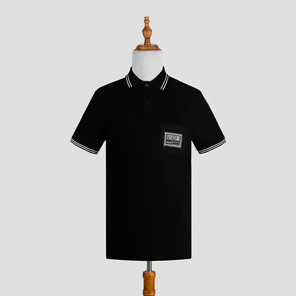 Áo Polo Versace Jeans Couture 71GAGT06 CJ01T 899 Màu Đen