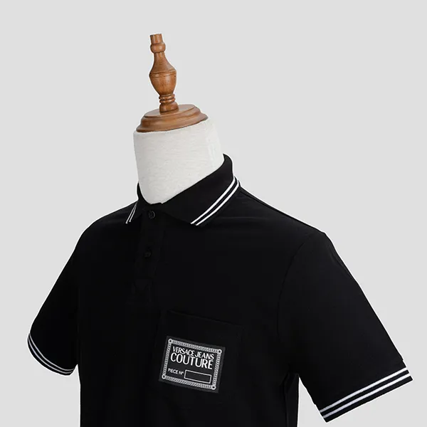 Áo Polo Versace Jeans Couture 71GAGT06 CJ01T 899 Màu Đen