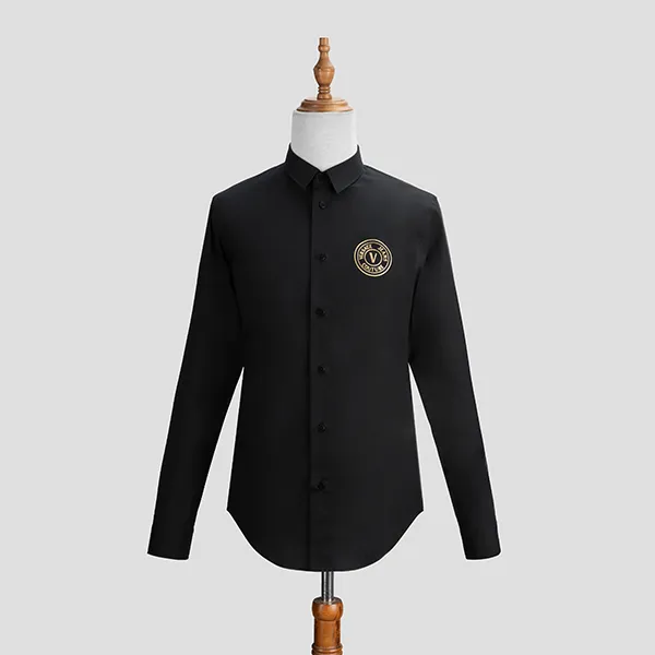 Áo Sơ Mi Versace Jeans Couture Camicia V-Emblem 73GAL2S7 CN001 899 Màu Đen