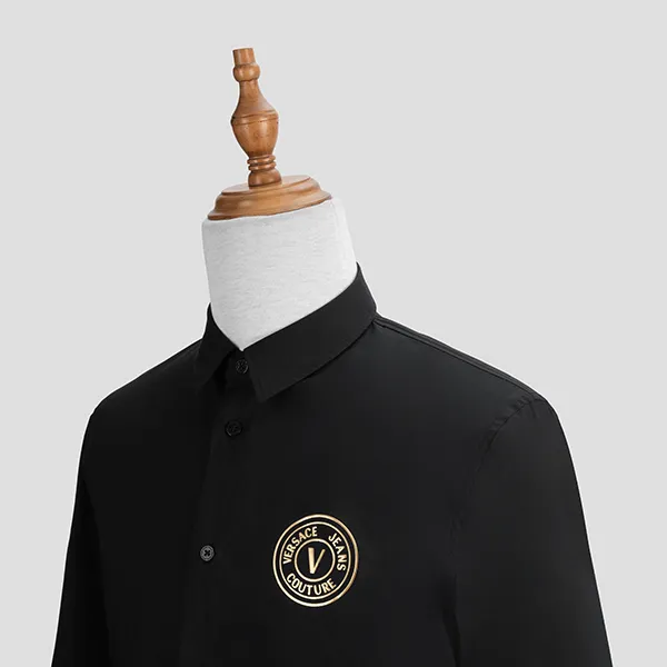 Áo Sơ Mi Versace Jeans Couture Camicia V-Emblem 73GAL2S7 CN001 899 Màu Đen