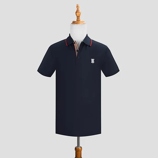Áo Polo Burberry Walton With TB Monogram 8017007 Màu Xanh Navy Size S - Thời trang - Vua Hàng Hiệu