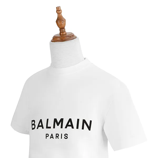 Áo Phông Balmain XH0EF000BB23 GAB Màu Trắng