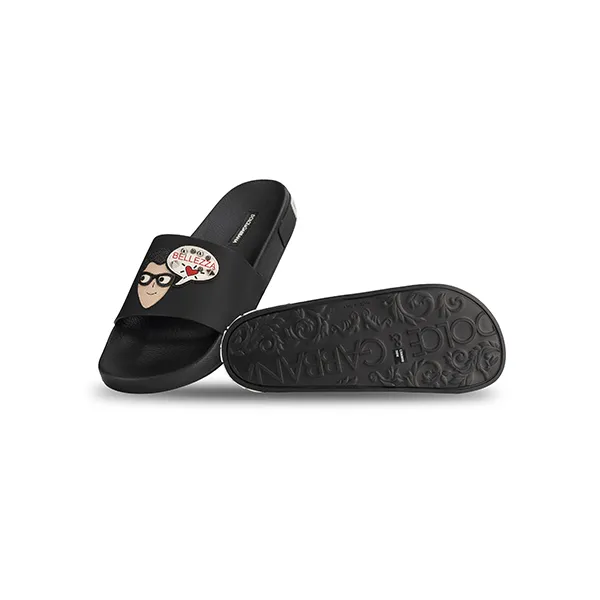 Dép Dolce & Gabbana D&G CS1646 AA814 80999 Màu Đen - Dép - Vua Hàng Hiệu