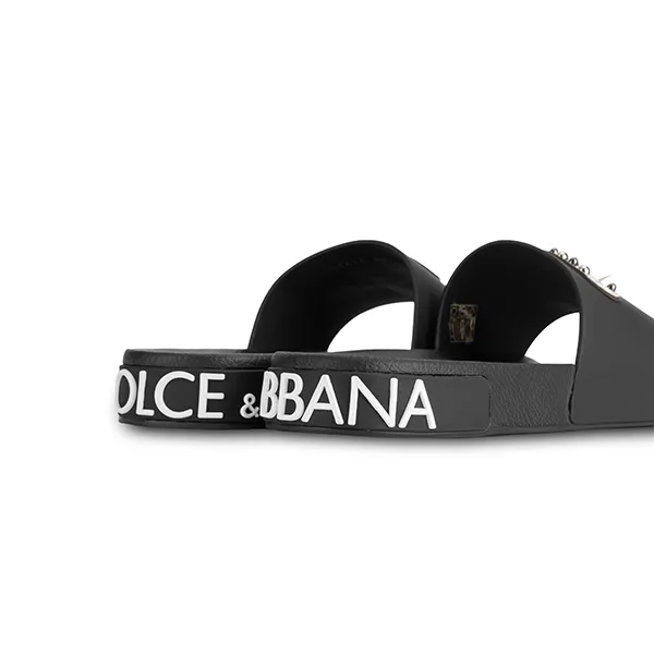Dép Dolce & Gabbana D&G CS1646 AA814 80999 Màu Đen - Dép - Vua Hàng Hiệu