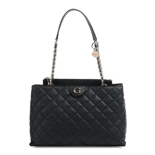 Túi Tote Guess Gillian Quilted Shopper HWQG83_94230 Màu Đen - Túi xách - Vua Hàng Hiệu