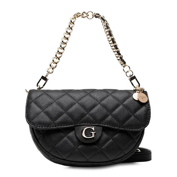 Túi Đeo Chéo Guess Gillian Quilted Shoulder Bag Black HWQG83_94210_BLA-DIS Màu Đen - Túi xách - Vua Hàng Hiệu