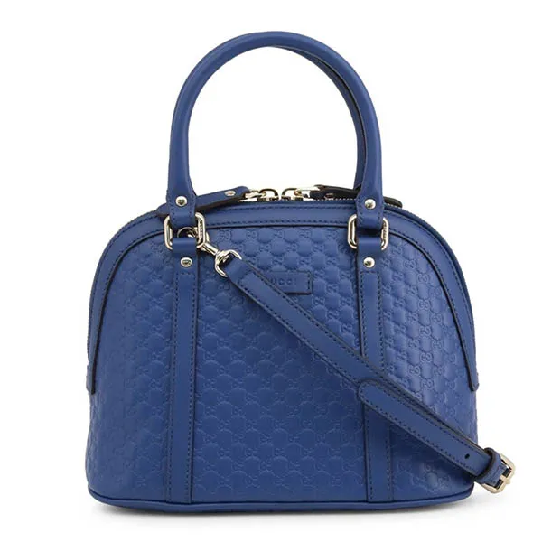 Túi Xách Tay Gucci Dome Satchel Shoulder Bag 449663_BMJ1G-4231 Màu Xanh Dương
