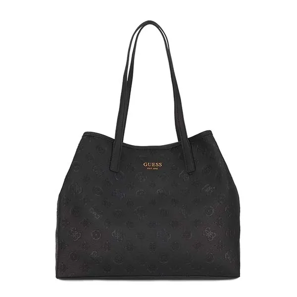 Túi Tote Guess Women's Shoulder Bag VIKKY-HWHB69-95240 Màu Đen - Túi xách - Vua Hàng Hiệu